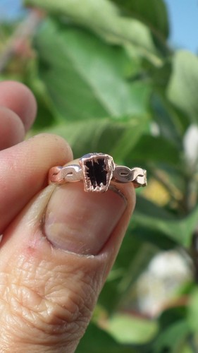 Anello artigianale granato - artigianale,