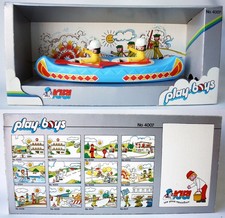 RARO GIOCATTOLO VINTAGE ANNI 70 KIBI PLAY BOYS CANOA INDIANA VASILIADES GRECIA GRECO NUOVO!