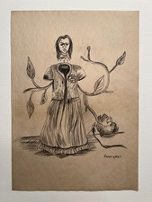Frida Kahlo Disegno su carta