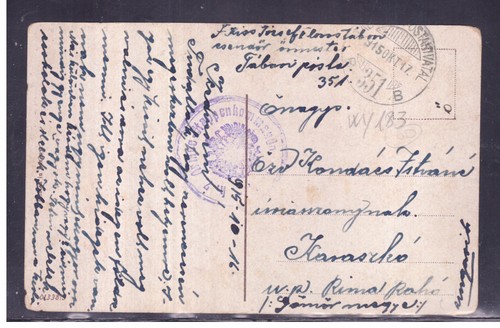 Timbro posta militare - timbro, ww1