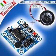 Modulo Registratore Riproduzione Vocale ISD1820 +Microfono Audio sound recording