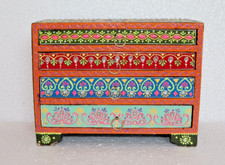 Cassettiera indiana in legno
