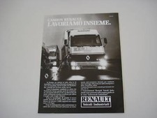 advertising Pubblicità 1985 CAMION RENAULT V8 TURBO
