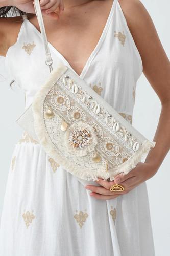 Boho clutch ibiza shell - boho,