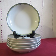 6 Piatti Fondi In Porcellana