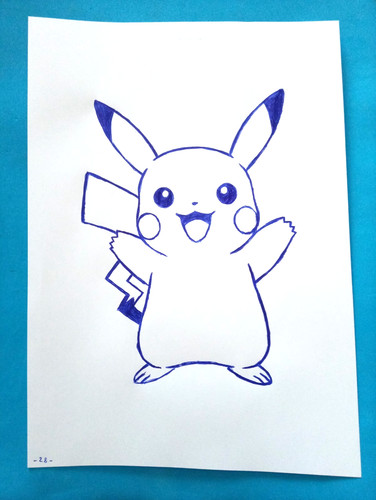 Disegno pikachu pokemon a - disegno,