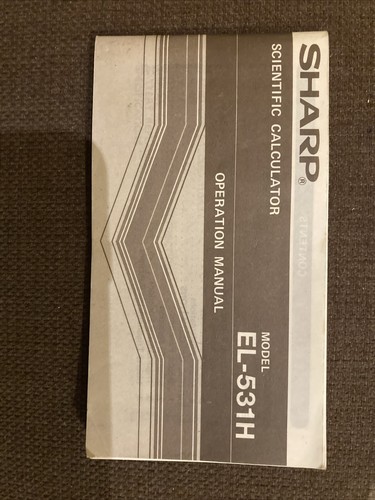 Manuale sharp 531h - sharp, el-531h