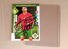AUTOGRAFO CRISTIANO RONALDO CARD CR7 HAND SIGNED PANINI EUROPEI MAGLIA PORTUGAL 