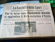 Giro d'Italia 1955,  1° FIORENZO MAGNI   , GAZZETTA SPORT 1955