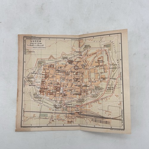 Mappa storica lucca 1940 tci - storica,