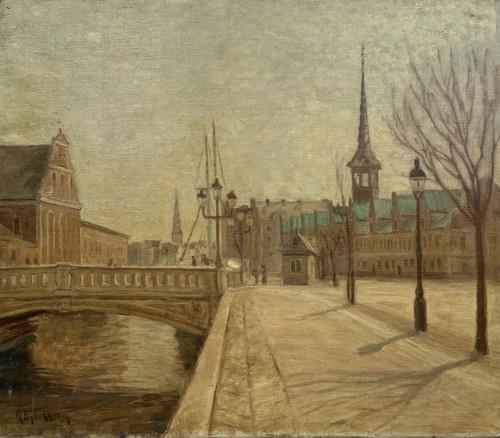 Impressionista porto cittadino - impressionista,