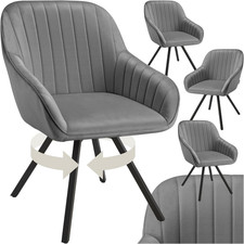Set Di 4 Poltrone Girevoli Con