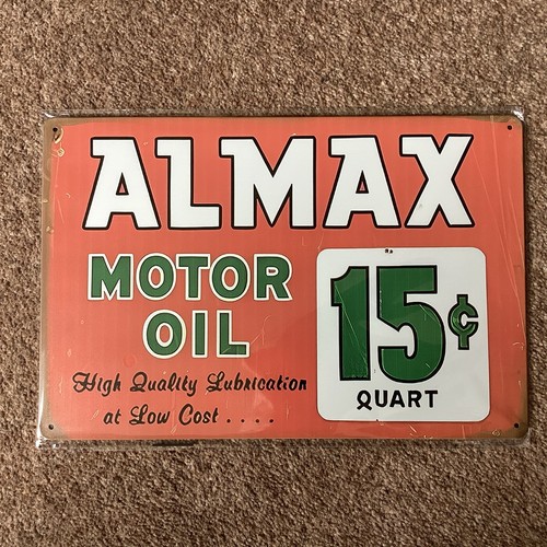 Metal sign plaque - metal, garage