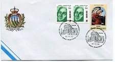 1990-11-17 San Marino Convegno filatelico numismatico brescia ANNULLO SPECIALE