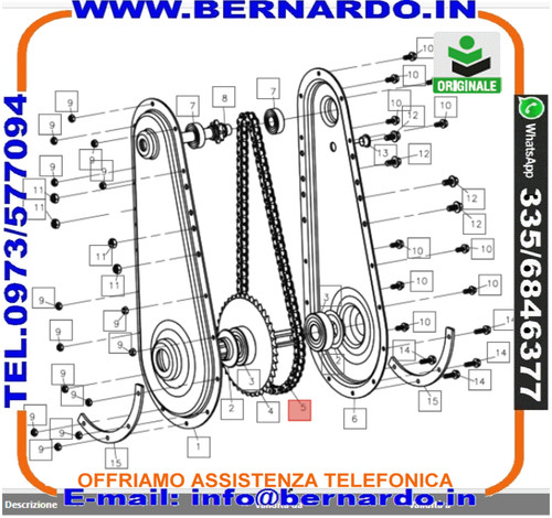 Catena gambofresa motozappa - gambofresa,