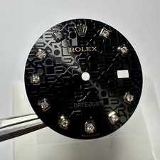 Rolex Datejust Steel Rose Black Jubilee dial Factory Brilli 36mm 116201 116205