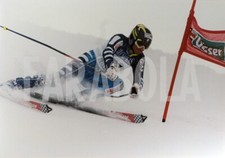 Foto Vintage Sci Coppa mondo 1998 Arnold Rieder slalom gigante stampa 21x15 cm