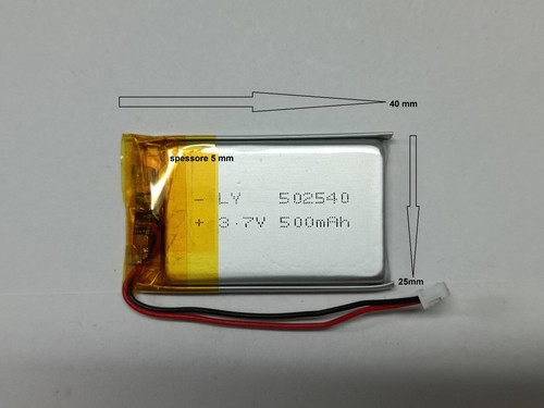 Litio batteria v 500mah - batteria,