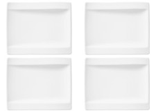 Villeroy & Boch NewWave 4er Set Piattino Del Pane Piatto Torta 18x15cm Bianco