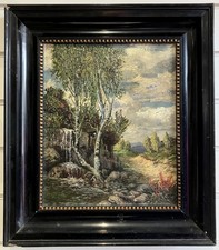 Antico dipinto olio TEDESCO