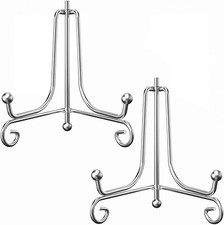 Porta Piatti, 2 Pezzi Piedistallo Supporto Cavalletto, Segnaposto per Battesimo 