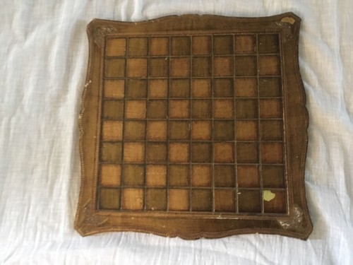 Scacchiera vintage mcm legno - vintage,