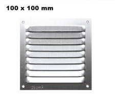 GRIGLIA DI VENTILAZIONE AREAZIONE DA ESTERNO IN ALLUMINIO CM 10 X 10 SENZA RETE
