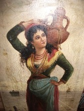 DONNA CON CARAFFA. LENZ GERMAN