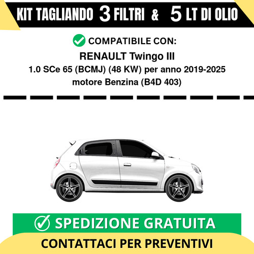 Tagliando per renault - per, twingo