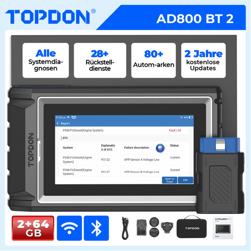 Topdon artidiag800 2 0 - bt, 2.0