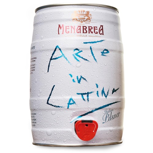 Birra pils arte - in, lattina