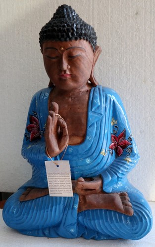 Buddha scultura legno - scultura,