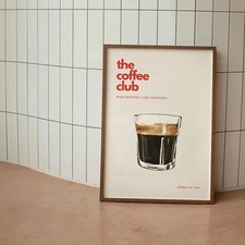 Poster retrò Coffee Club