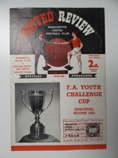 MANCHESTER UNITED v PRESTON NE | SEMIFINALE FA YOUTH CUP | 1959/1960 | SPEDIZIONE GRATUITA