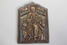 Icône bronze émaillé Le