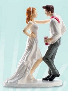 Cake topper sposi - cake, ubriachi
