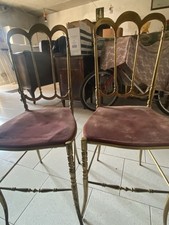 SEDIE IN OTTONE DUE COPPIE 