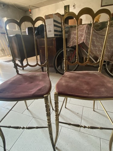 Sedie ottone due coppie - in,