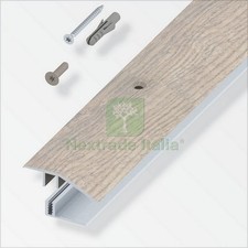 1PZ TERMINALE A SCIVOLO X PARQUET ROVERE GRIGIO CM.100: