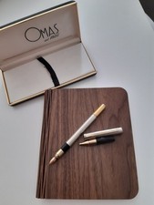 penna stilografica e inserto penna a sfera OMAS In Argento e Oro