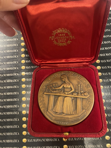 Medaglia bronzo banca - medaglia,