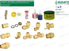 BUGATTI R ACCORDO OTTONE PER TUBO POLIETILENE DIAMETRO 20 25 32 40 50 63  ACCESS