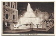 CARTOLINA DI BARI ,FONTANA AL CORSO CAVOUR  viaggiata 1939