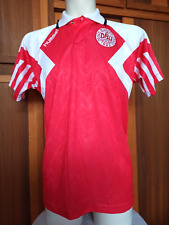 Jersey DBU Hummel Maglia Danimarca Europei 92 Football vintage Maillot Trikot