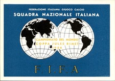 Cartolina Squadra Nazionale