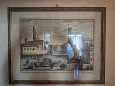 Acqua forte acquerellata - acquerellata, di