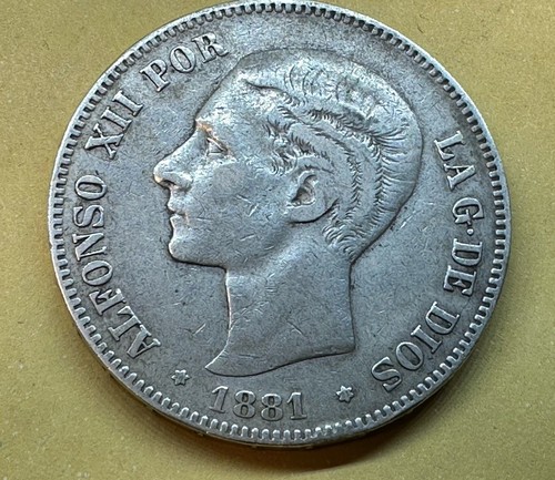 Pesetas plata 1881 - 1881, *(18,81)