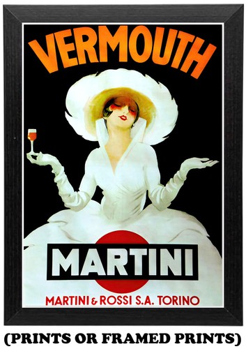 Poster vermouth martini - vermouth,