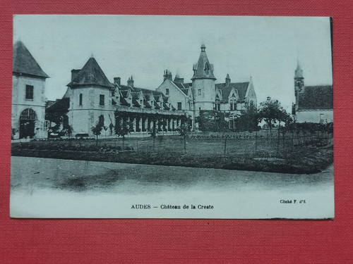 Cpa audes château de la - audes,