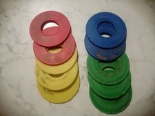 Set 10 anelli  Gioco per Bambini Educativo colori costruzioni  VINTAGE!!